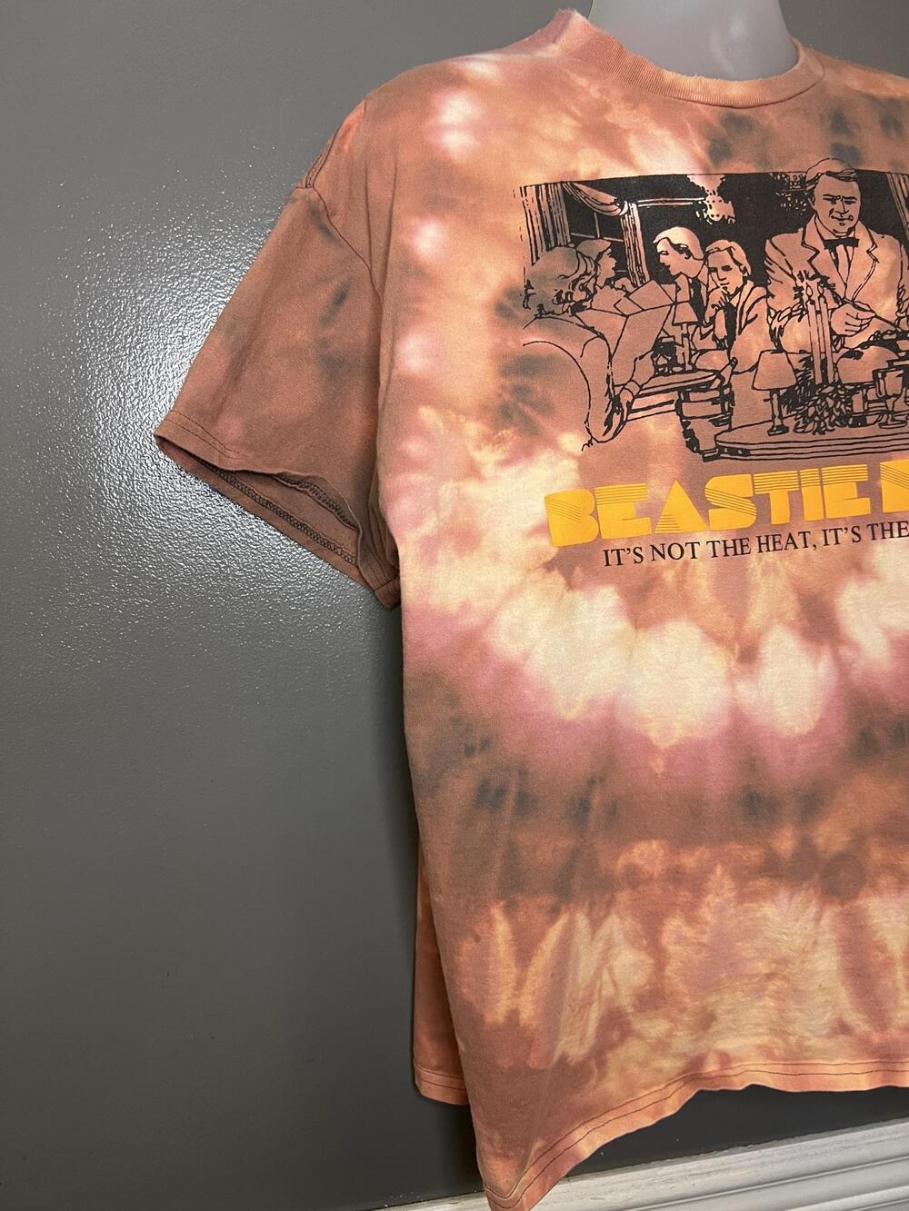 Beastie Boys Shirt Mens XL Brown Tie Dye Heat Humidity Graphic Band Tee Music - Picture 3 of 6